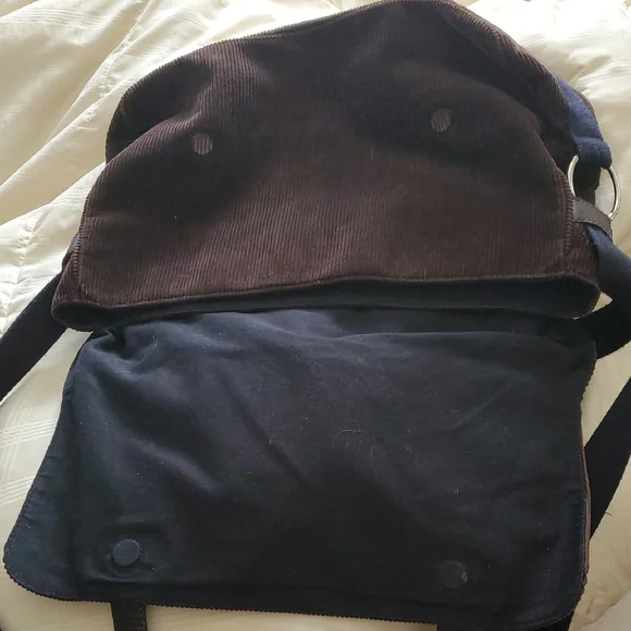 Barneys New York Brown Messenger Bag Classic Design